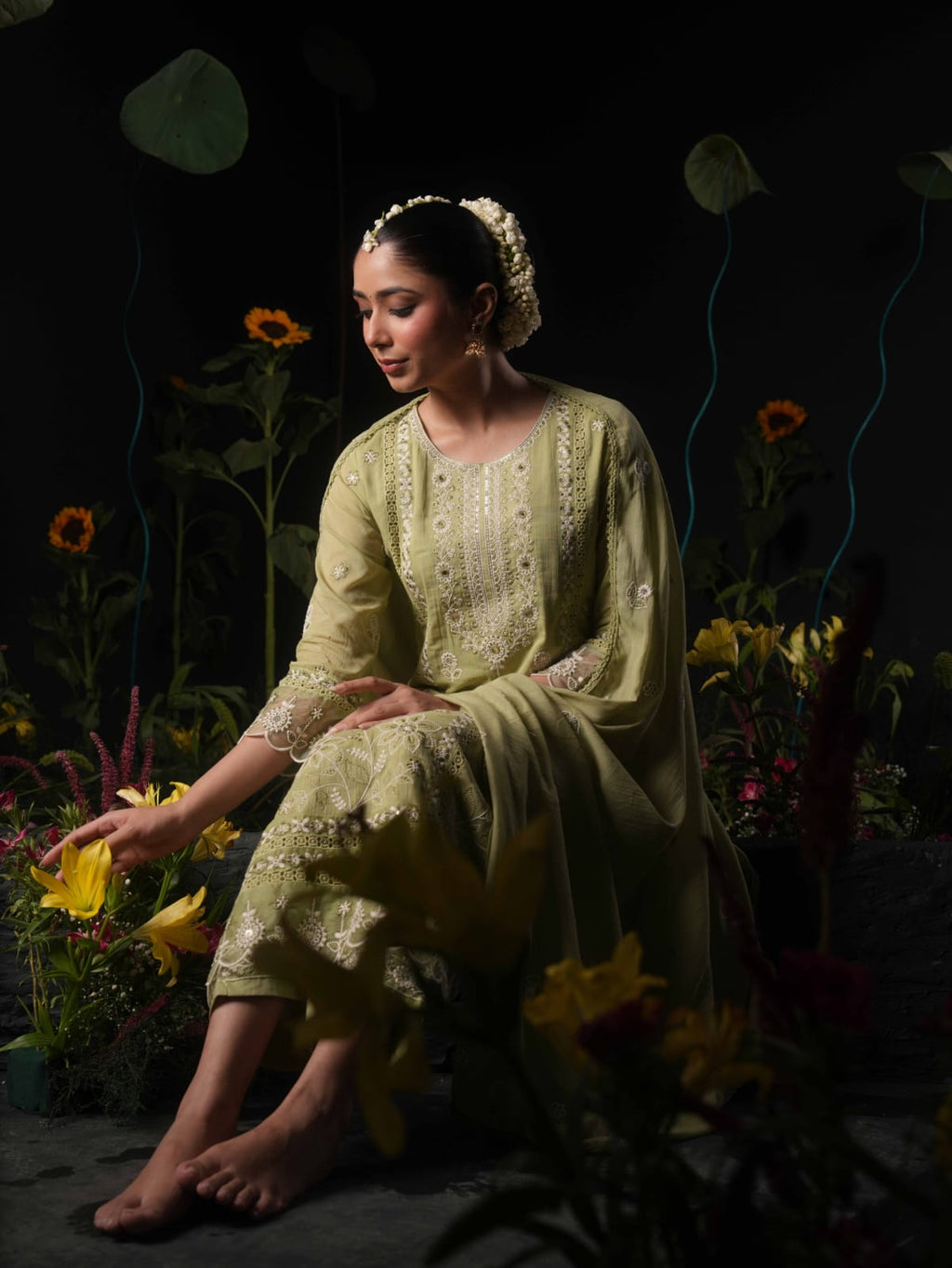 Mulmul Cotton Festival Wear Suit