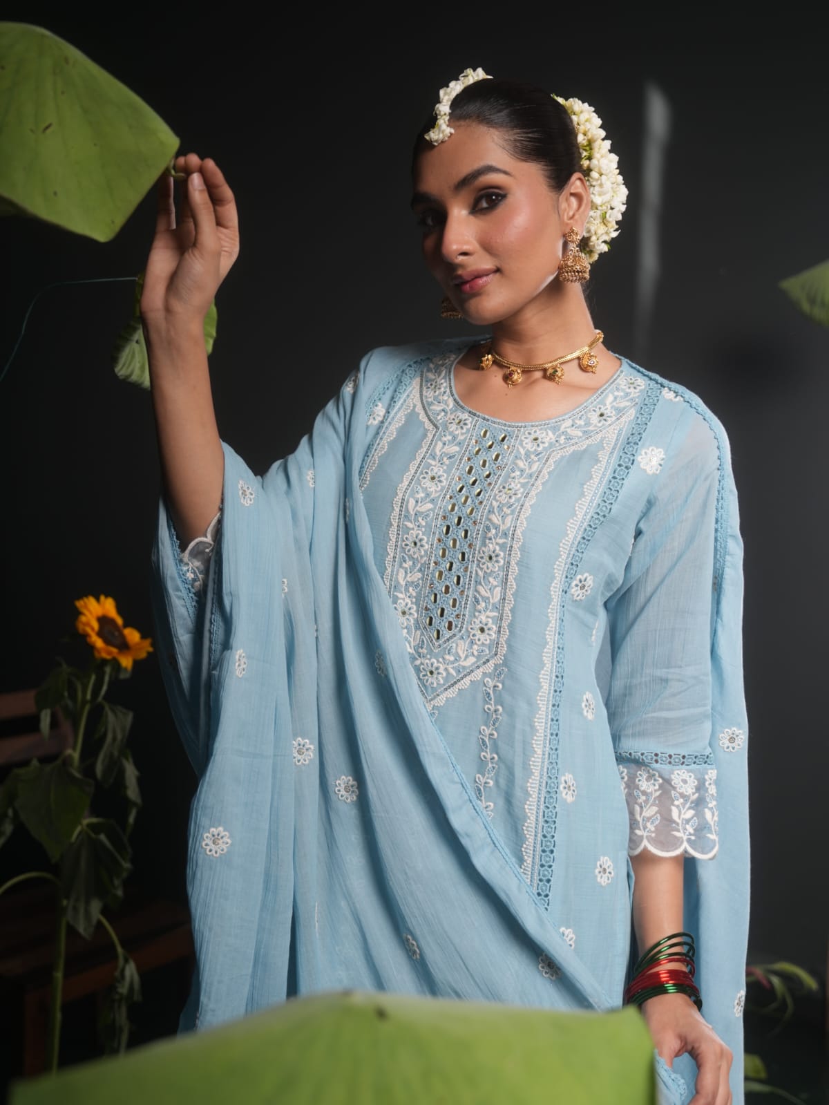 Mulmul Cotton Festival Wear Suit