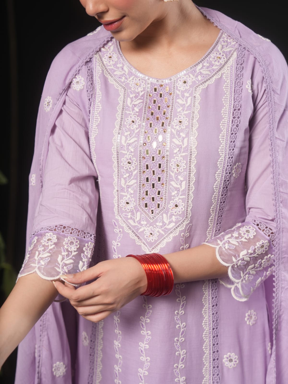 Mulmul Cotton Festival Wear Suit