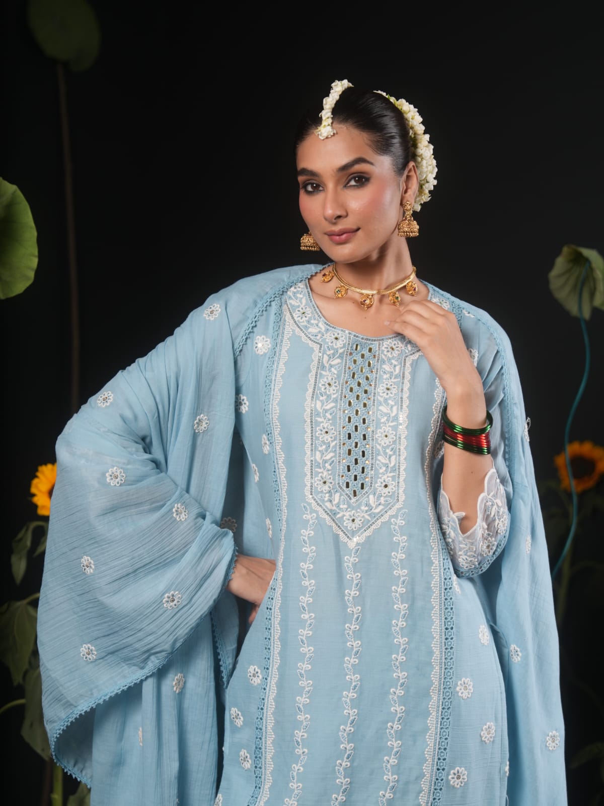 Mulmul Cotton Festival Wear Suit