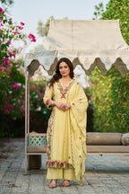 Premium Shiffly Cotton Suit Set with Embroidery & Lace Work | Boutique Collection