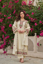 Shiffly Cotton Suit Set with Embroidery work