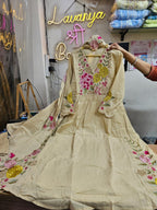 Mulmul Chanderi Festival Wear Suit with Lining & Cut Work Dupatta | 3-Pcs Set