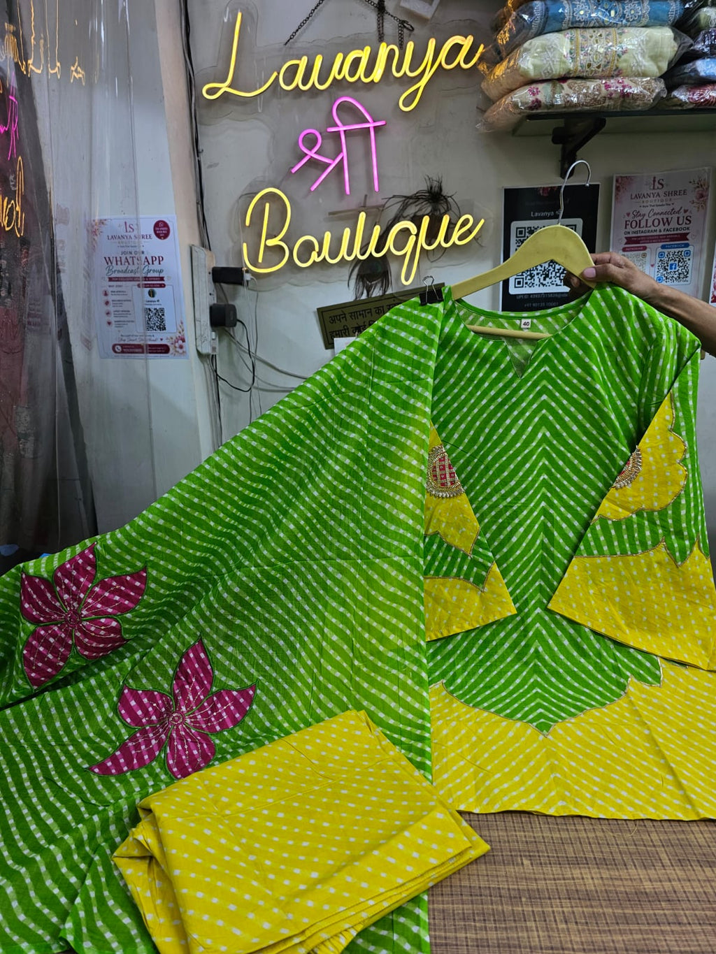 Premium Cotton 3-Pcs Suit with Appliqué Work & Hand Embroidery
