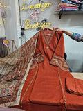 Cotton Kurta Plazo Set with Embroidered Pocket Detailing