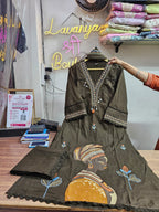 Cotton Suit Set with Embroidery kurti