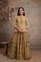 Short Kurta With Skirt and Dupatta
