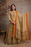 Short Kurta With Skirt and Dupatta