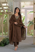 Pure Cotton Embroidery & Mirror Work Design Suit | 3 Pcs