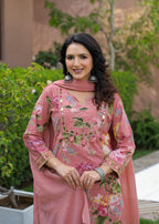Cotton Suit Premium Quality with Pant & Dupatta | Floral Print