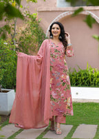 Cotton Suit Premium Quality with Pant & Dupatta | Floral Print