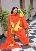 Cotton 3-Pcs Suit with Applique Work & Hand Embroidery