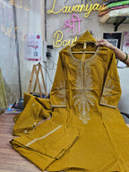 Farshi Salwar Suit with Embroidered Short Kurti