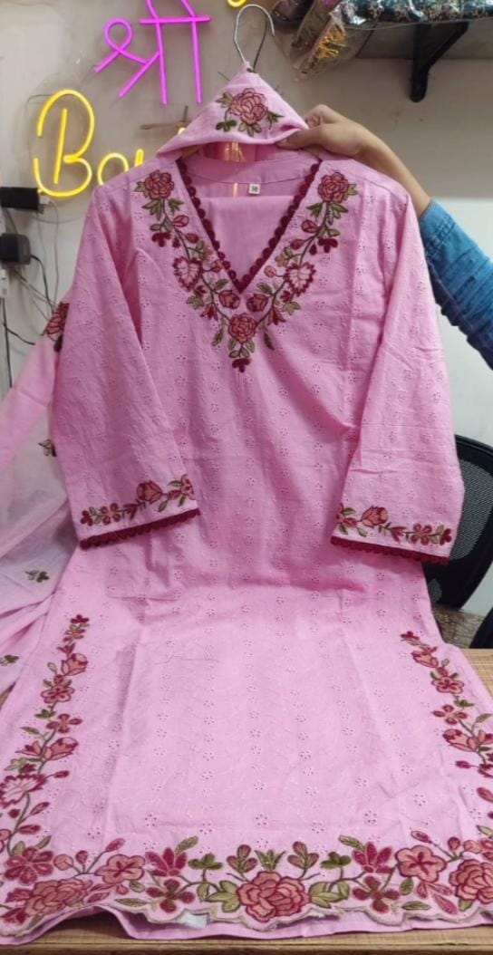 Shiffly Cotton Suit Set
