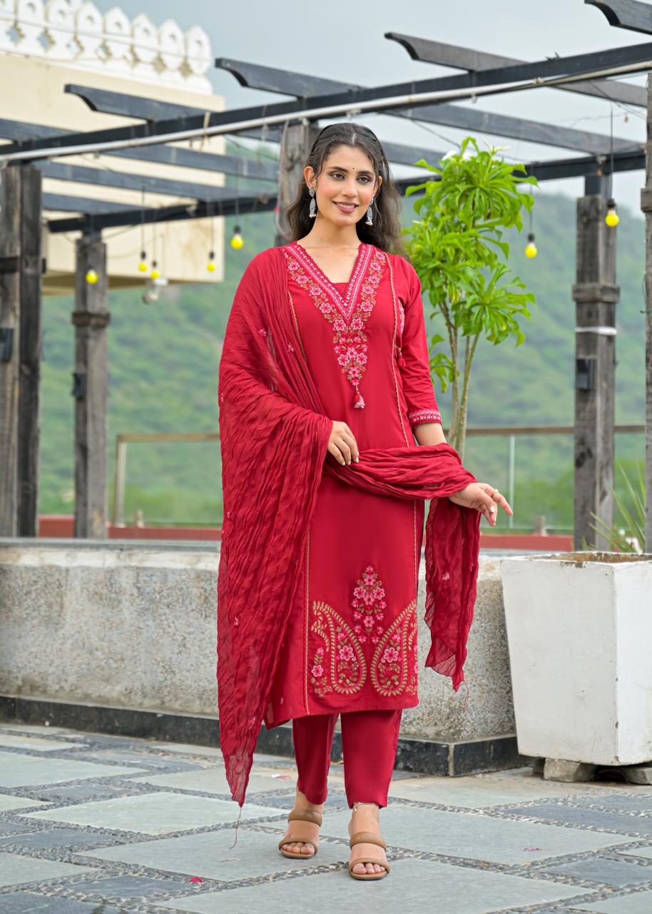 Cotton 3-Piece A-Line