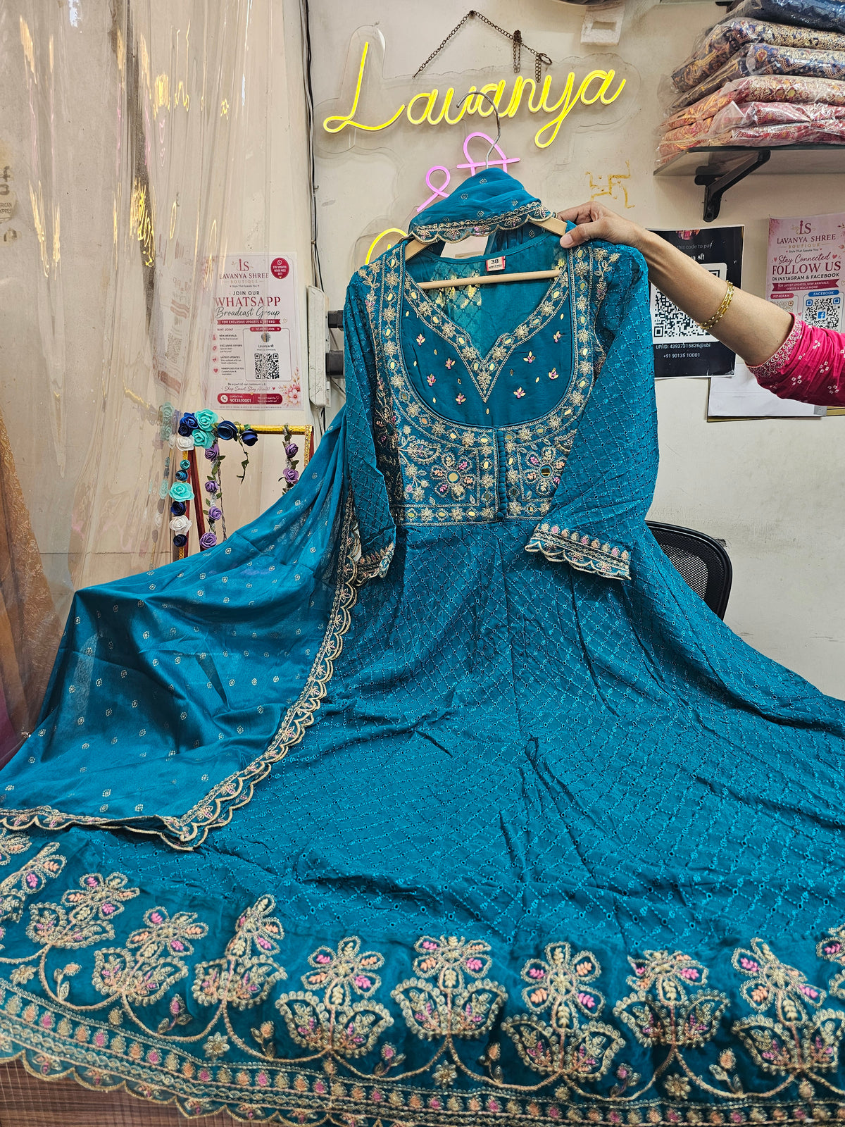 Premium Georgette Chiffon 3-Piece Anarkali