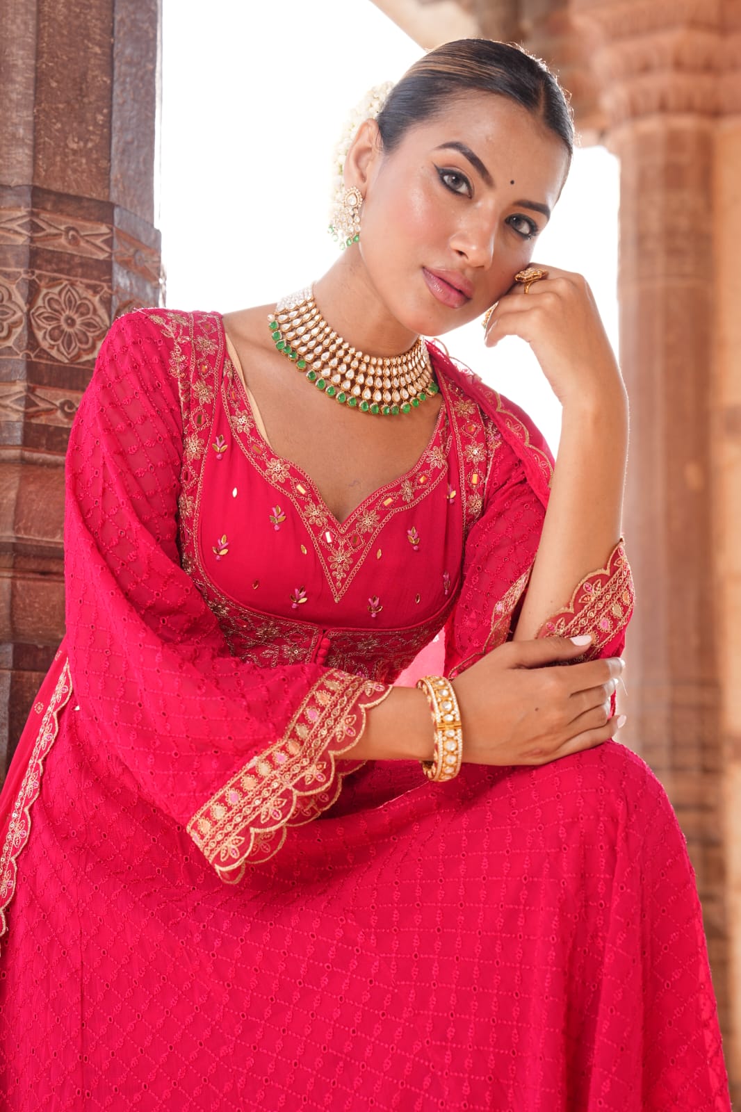 Premium Georgette Chiffon 3-Piece Anarkali